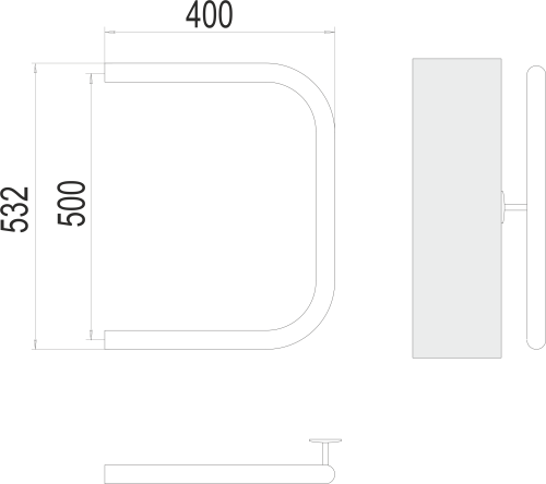 П-образный 1"  500х400 фото 2