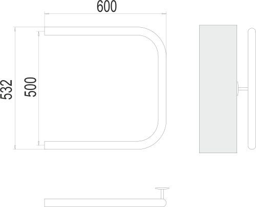П-образный 1" 500х600 фото 2
