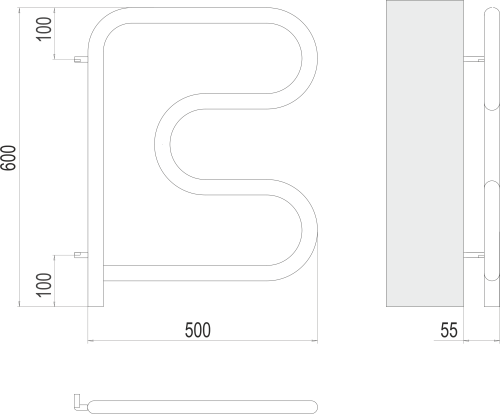 Электро 25 F-обр 500х500 поворотный фото 2