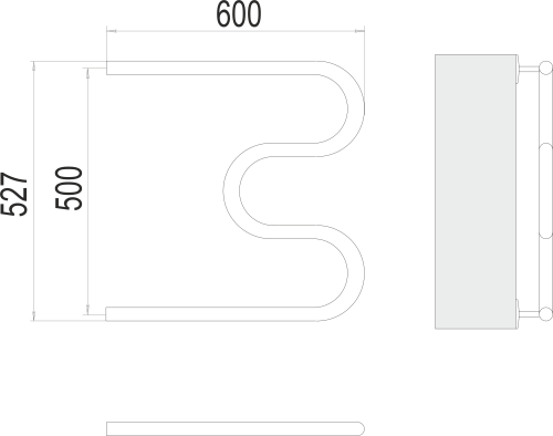 М-образный (3/4") 500х600 фото 2