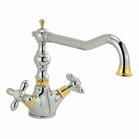 Смеситель для кухни Migliore Princeton Plus, хром/золото 18262 фото