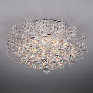 Накладная люстра Eurosvet 16017/9 белый с серебром Strotskis фото