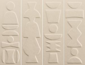 Керамическая плитка 41ZERO42 Nok 4101221 Totem Ivory 6,5х20 фото