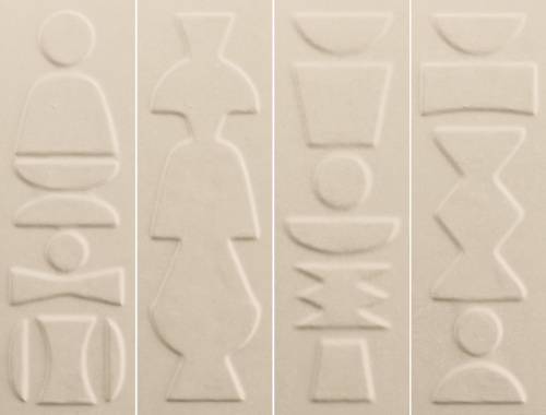 Керамическая плитка 41ZERO42 Nok 4101221 Totem Ivory 6,5х20