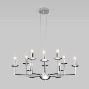 Подвесная люстра Eurosvet 60150/10 хром фото