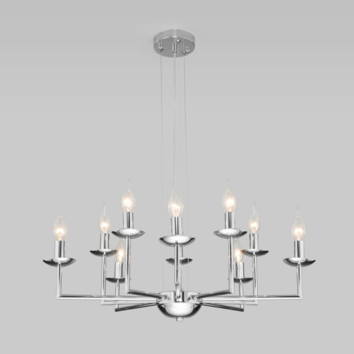 Подвесная люстра Eurosvet 60150/10 хром