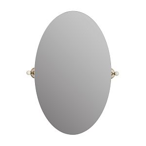 Зеркало Migliore Provance овальное H80xL50 см, керамика с декором/бронза 17624 фото