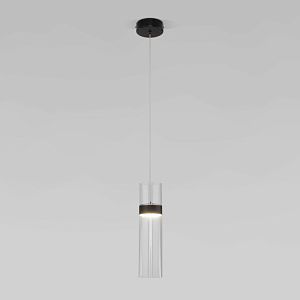 Подвесной светильник Eurosvet 50244/1 LED черный/прозрачный фото