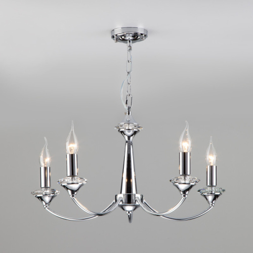 Подвесная люстра Eurosvet 60096/5 хром