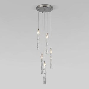 Каскадная люстра Eurosvet 50381/5 хром фото