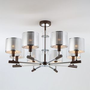 Люстра на штанге Eurosvet 60078/8 хром фото