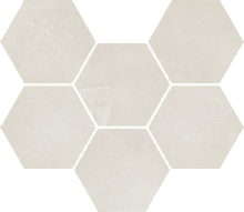 Мозаика Italon Continuum 620110000186 Polar Mosaico Hexagon 25x29 фото