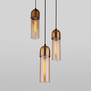 Подвесной светильник Eurosvet 50180/3 янтарный фото