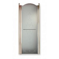 Душевая дверь Migliore Diadema распашная L80xH203 см DX, стекло матовое/декор 27436 фото