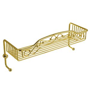 Решетка Migliore Complementi большая одинарная с двумя крючками L40xP15xH15 см, золото 22048 фото