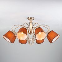 Люстра на штанге Eurosvet 60074/8 античная бронза фото