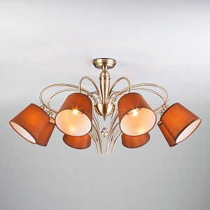 Люстра на штанге Eurosvet 60074/8 античная бронза фото