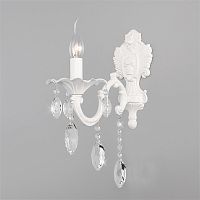 Бра Eurosvet 10108/1 белый/прозрачный хрусталь Strotskis фото