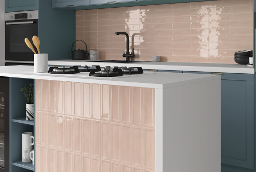 Керамическая плитка Equipe Island 31200 Frame Peony Pink 6,5х20 фото 2