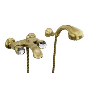 Смеситель для ванны Migliore Axo Swarovski внешний, бронза 18476 фото