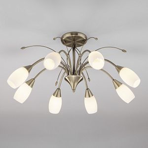 Люстра на штанге Eurosvet 30280/8 античная бронза фото