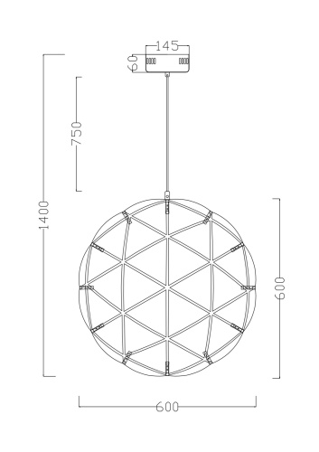 Подвесной светильник Freya FR5099PL-L45CH фото 3