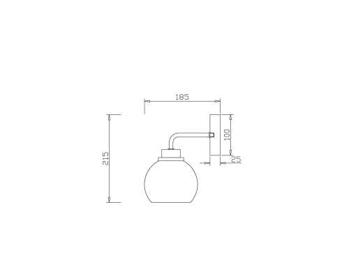 Настенный светильник (бра) Freya FR5176WL-01BS фото 3
