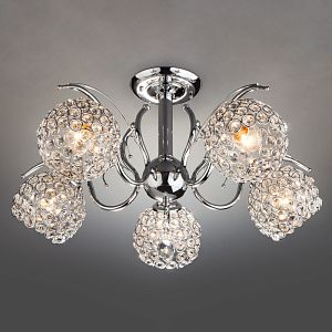 Люстра на штанге Eurosvet 7777/5 хром фото