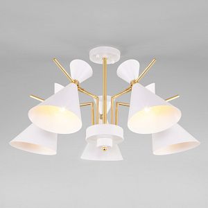 Люстра на штанге Eurosvet 70114/5 белый фото