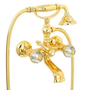 Смеситель для ванны Migliore Prestige Crystal внешний, золото 28016 фото