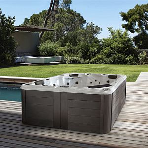 Gruppo Treesse Paros Минибассейн 201х201х86см,, отдельностоящий, с панелями, с крышкой, цвет: белый фото