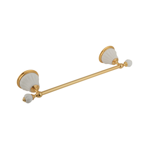 Полотенцедержатель Migliore Olivia L40 см, керамика белая, золото 17469