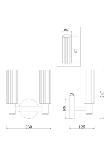 Настенный светильник (бра) Freya FR5167WL-02BS фото 2