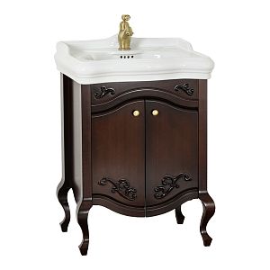 База Migliore Impero L61xH74xP48 см для раковины 60 см, 2 двери, цвет: Noce 25967 фото