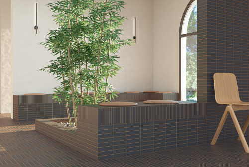 Керамогранит WOW Raster 131380 Line S Deep Blue 15х15 фото 2