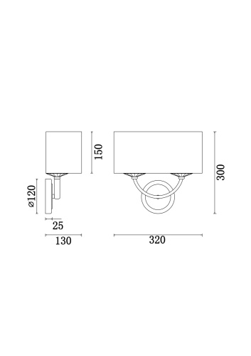 Настенный светильник (бра) Freya FR5034WL-02CH фото 2