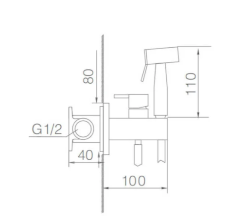 Встраиваемый смеситель для биде IMEX RDM001/ORC фото 3