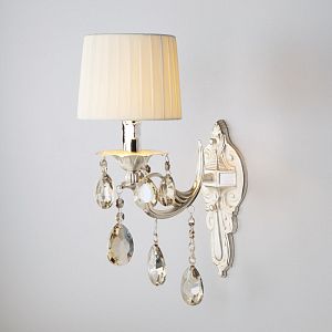 Бра Eurosvet 10098/1 серебро/тонированный хрусталь Strotskis фото