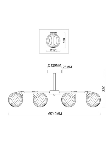 Люстра Freya FR5041PL-06BS фото 3