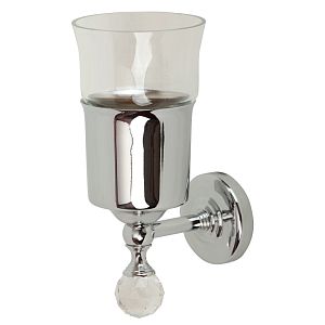 Cтакан настенный Migliore Amerida, стекло/хром Swarovski 16574 фото