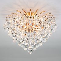 Накладная люстра Eurosvet 3299/6 золото/прозрачный хрусталь Strotskis фото