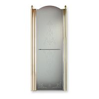 Душевая дверь Migliore Diadema распашная L80xH195 см DX, стекло матовое/декор 20403 фото