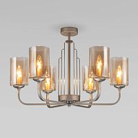 Люстра на штанге Eurosvet 60138/6 перламутровое золото фото