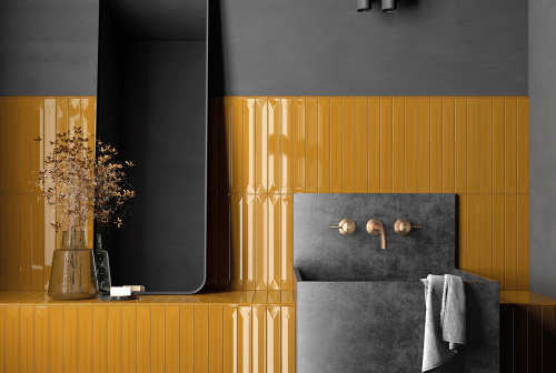 Керамическая плитка Equipe Vitral Axis Honey Reactive 31165 5х40 фото 2