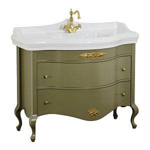 База Migliore Impero L110xH82xP57 см для раковины 110 см, 2 выдвижных ящика, цвет: Olivia 25962 фото