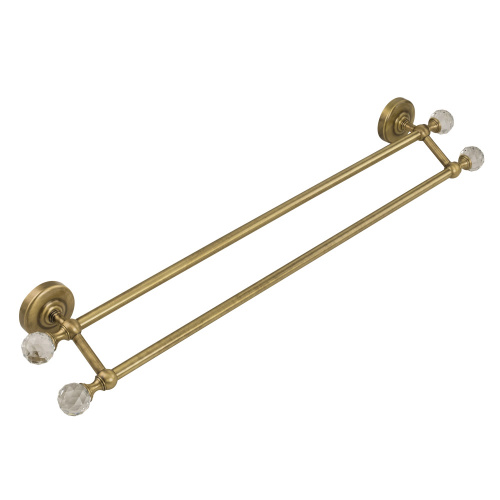Полотенцедержатель Migliore Amerida двойной L60 см, бронза/Swarovski 16569