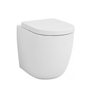 Artceram File 2,0 Унитаз напольный 53х37хh42см, безободковый, слив универсальный, с крепежом, цвет: белый матовый фото