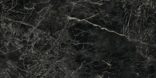 Керамогранит A7F9 Marvel Noir St. Laurent Lappato 2PZ 75x150