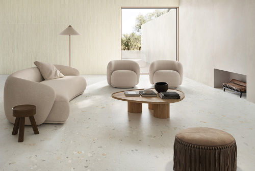 Керамогранит Italgraniti I Cementi FL01BAC White Ciottolo 60х120 фото 2