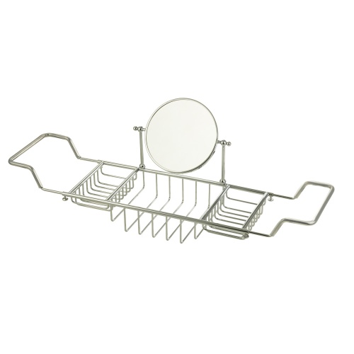 Полка-решетка Migliore Complementi на ванну с оптическим зеркалом, хром 22007